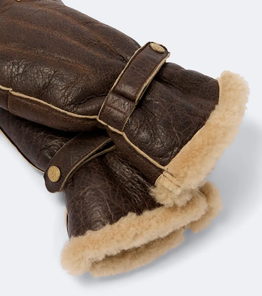 RRL Shearling-lined leather gloves | Thumbnail 2