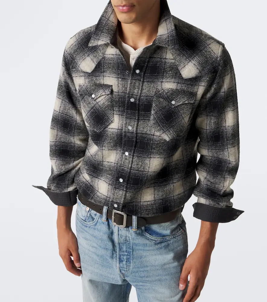RRL Plaid wool-blend flannel shirt | Thumbnail 2 RRL Plaid wool-blend flannel shirt | Thumbnail 2