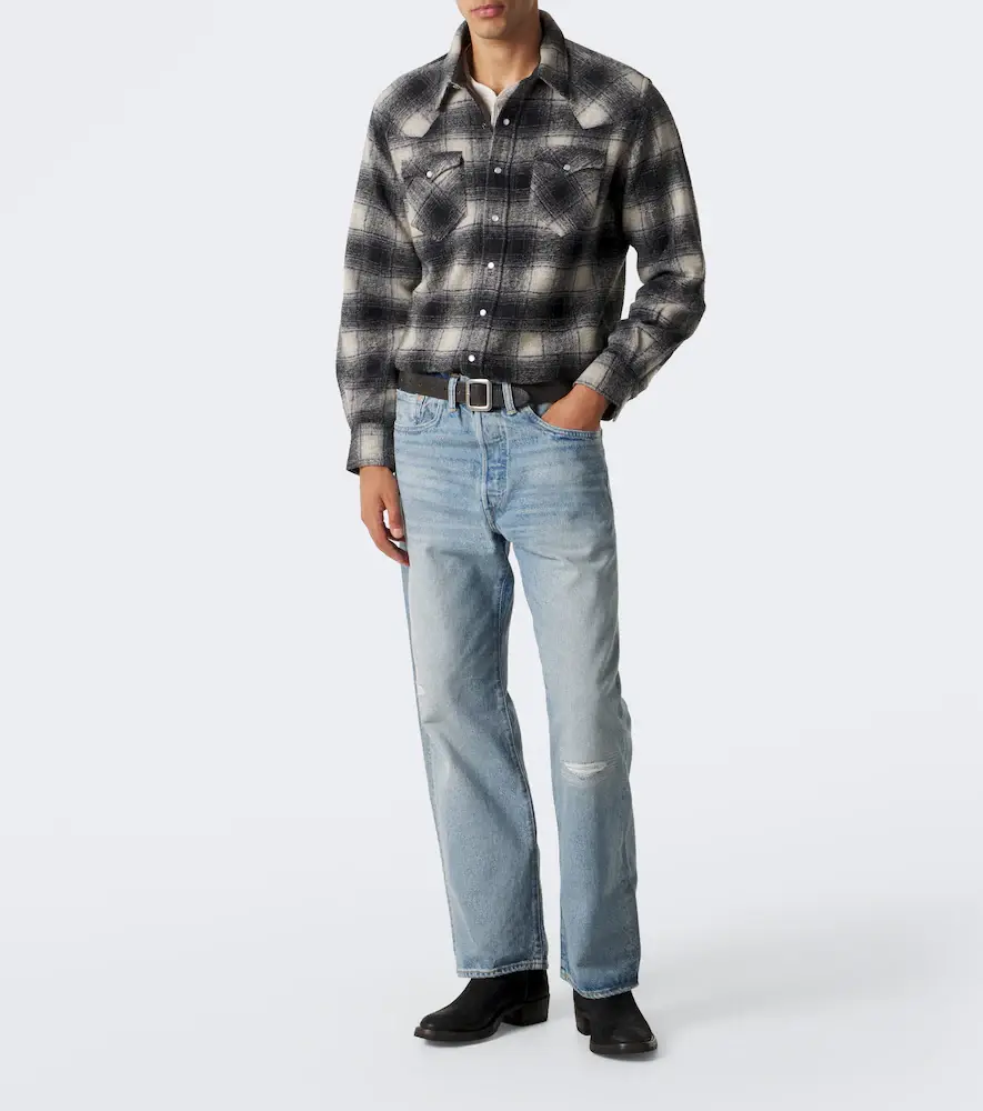RRL Plaid wool-blend flannel shirt | Thumbnail 3 RRL Plaid wool-blend flannel shirt | Thumbnail 3