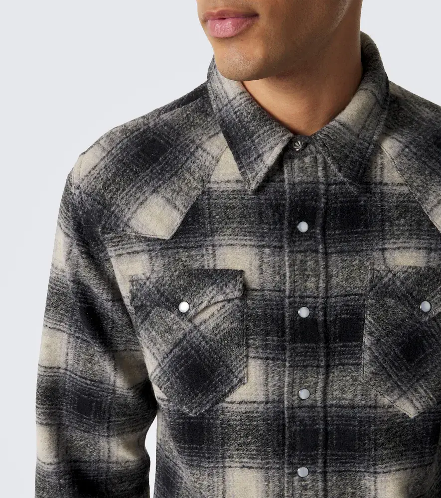 RRL Plaid wool-blend flannel shirt | Thumbnail 6 RRL Plaid wool-blend flannel shirt | Thumbnail 6