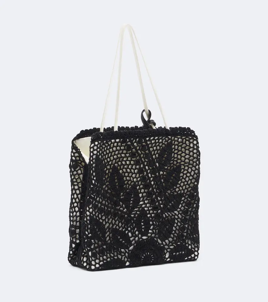 Magda Butrym Julia crochet satin top-handle bag | Thumbnail 2 Magda Butrym Julia crochet satin top-handle bag | Thumbnail 2