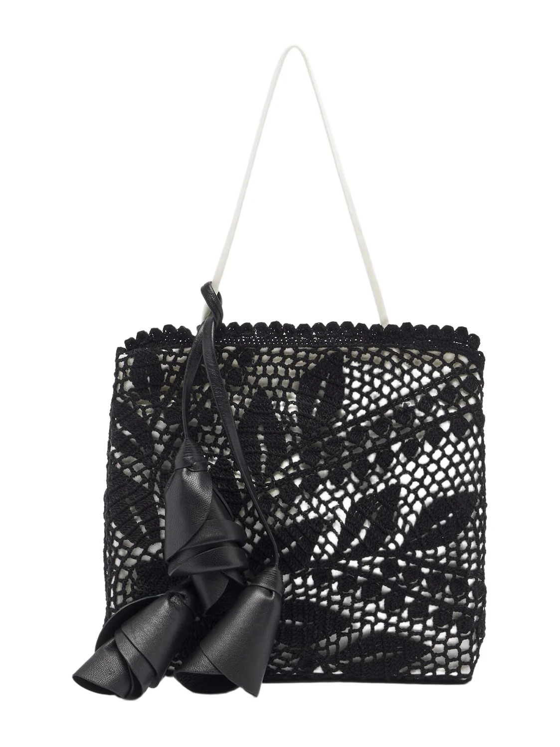 Magda Butrym Julia crochet satin top-handle bag