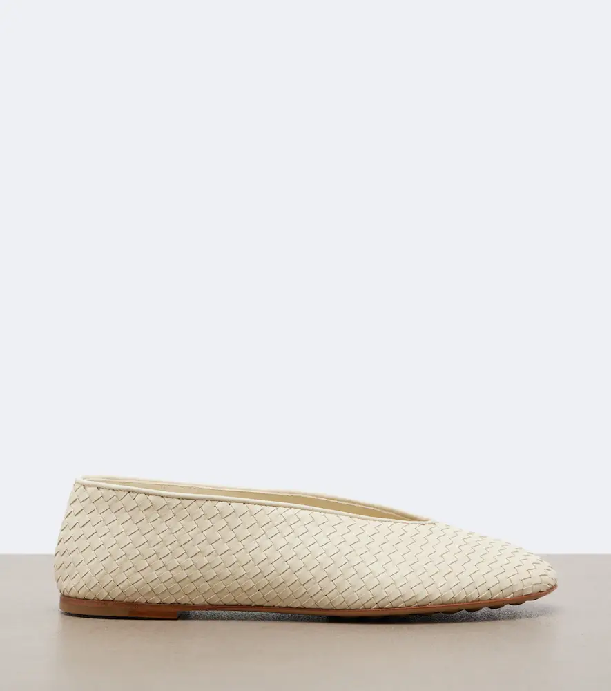 Bottega Veneta Rosa Intrecciato leather ballet flats | Thumbnail 3 Bottega Veneta Rosa Intrecciato leather ballet flats | Thumbnail 3