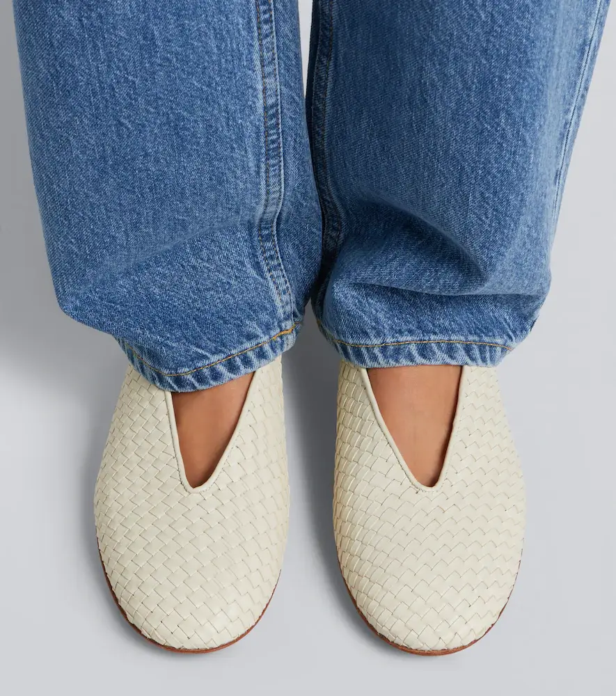Bottega Veneta Rosa Intrecciato leather ballet flats | Thumbnail 6 Bottega Veneta Rosa Intrecciato leather ballet flats | Thumbnail 6