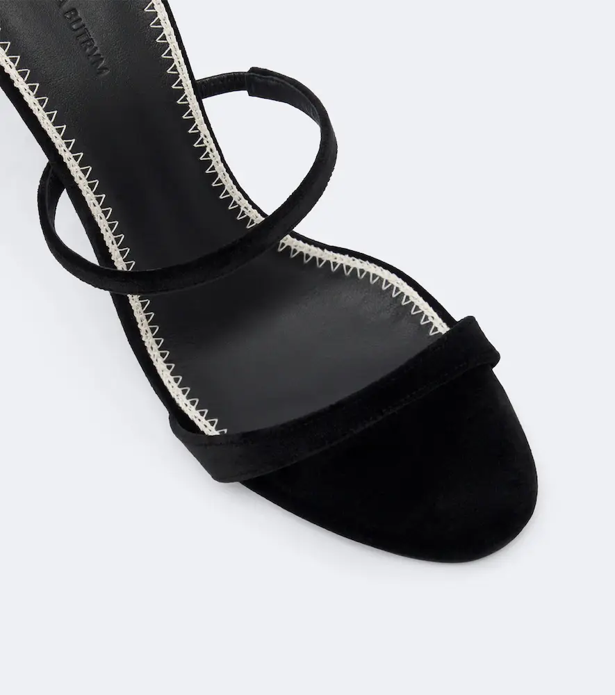 Magda Butrym Floral-appliqué velvet mules | Thumbnail 2 Magda Butrym Floral-appliqué velvet mules | Thumbnail 2