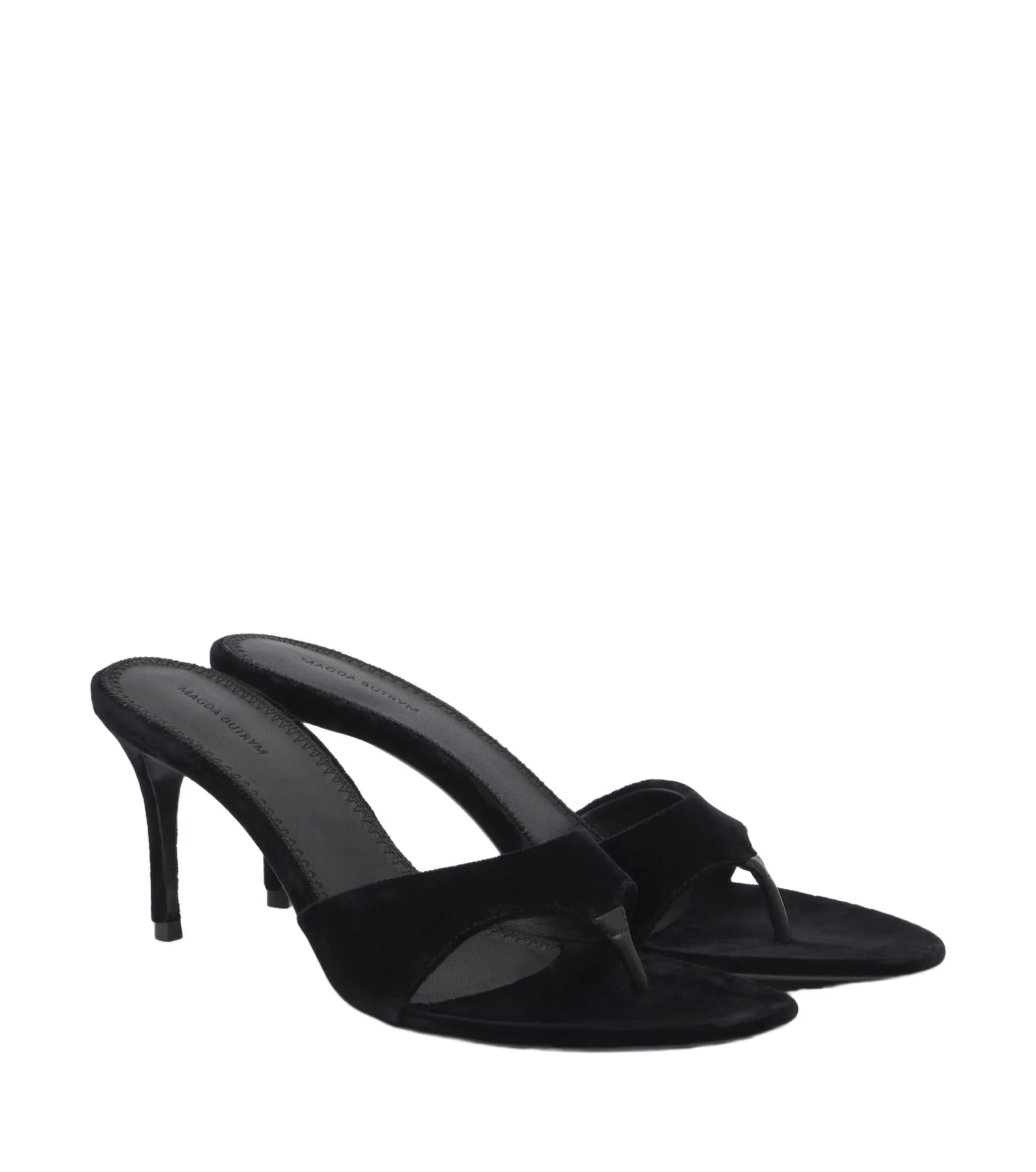 Magda Butrym Velvet thong sandals