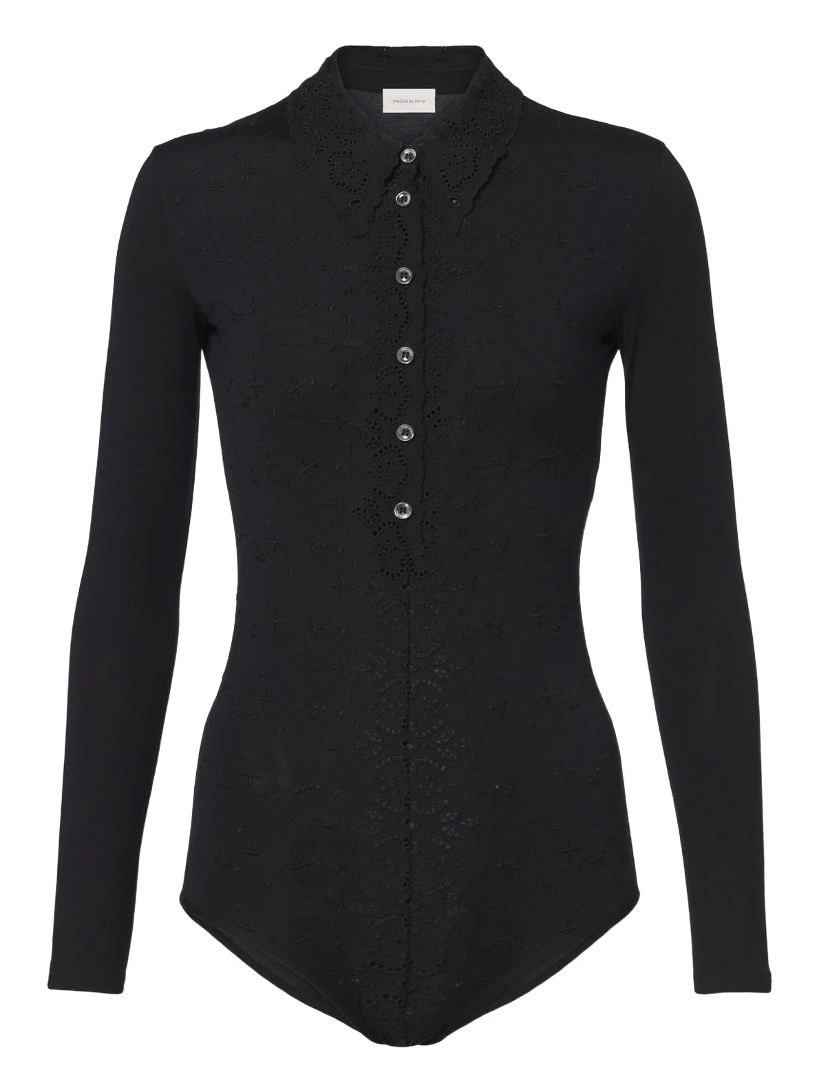 Magda Butrym Broderie anglaise jersey bodysuit