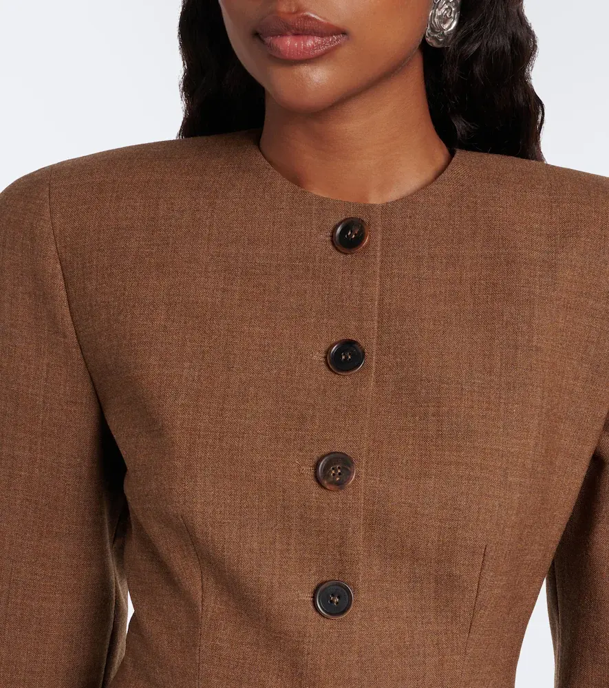 Magda Butrym Peplum virgin wool jacket | Thumbnail 4 Magda Butrym Peplum virgin wool jacket | Thumbnail 4