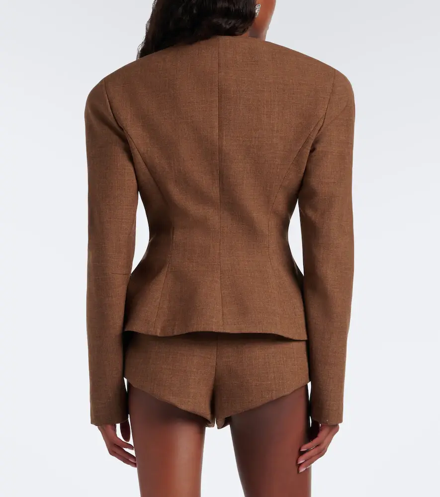 Magda Butrym Peplum virgin wool jacket | Thumbnail 6 Magda Butrym Peplum virgin wool jacket | Thumbnail 6