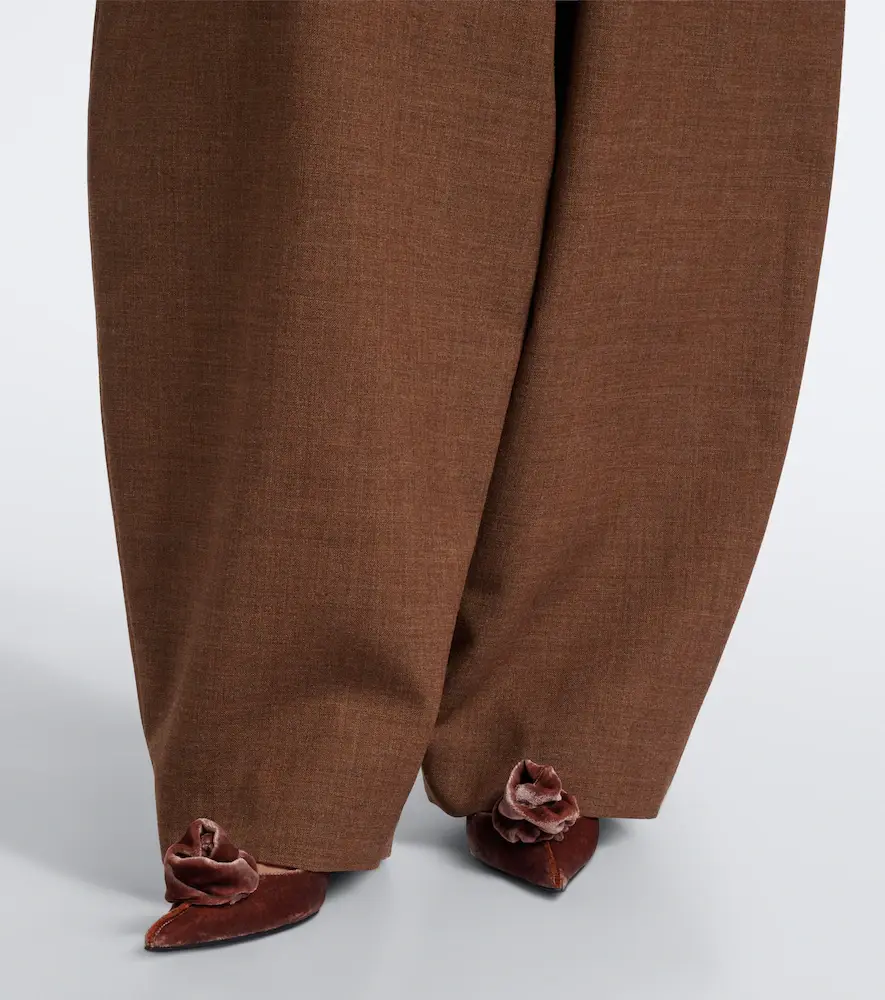 Magda Butrym Virgin wool barrel-leg pants | Thumbnail 3 Magda Butrym Virgin wool barrel-leg pants | Thumbnail 3