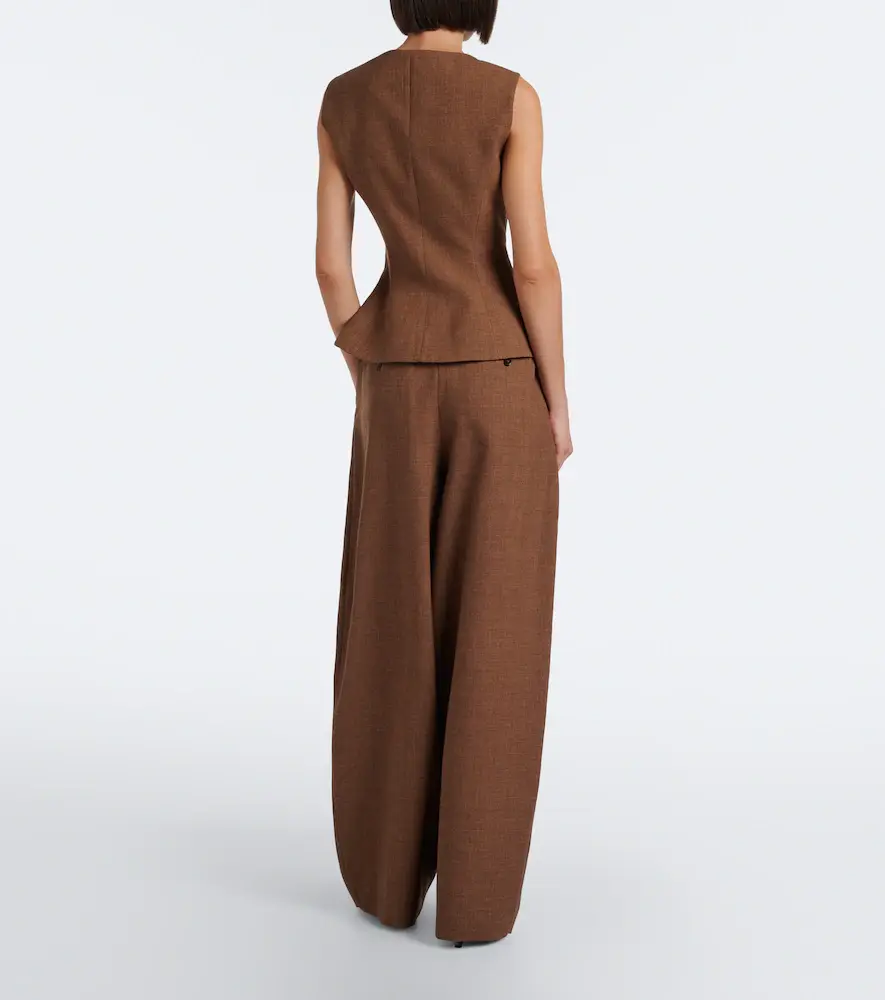 Magda Butrym Virgin wool barrel-leg pants | Thumbnail 4 Magda Butrym Virgin wool barrel-leg pants | Thumbnail 4