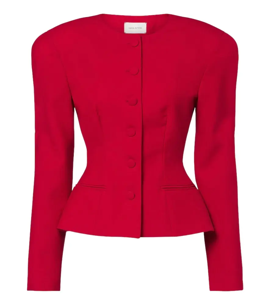 Magda Butrym Virgin wool peplum jacket