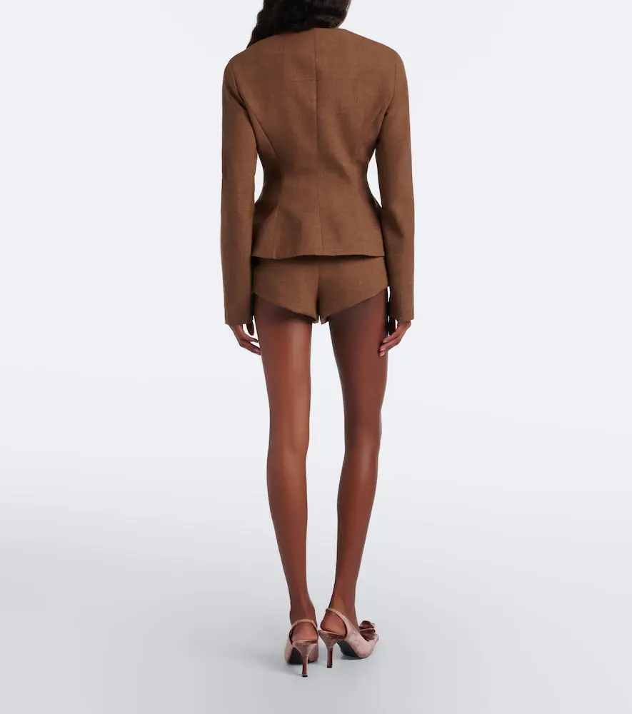 Magda Butrym Belted virgin wool shorts | Thumbnail 5 Magda Butrym Belted virgin wool shorts | Thumbnail 5