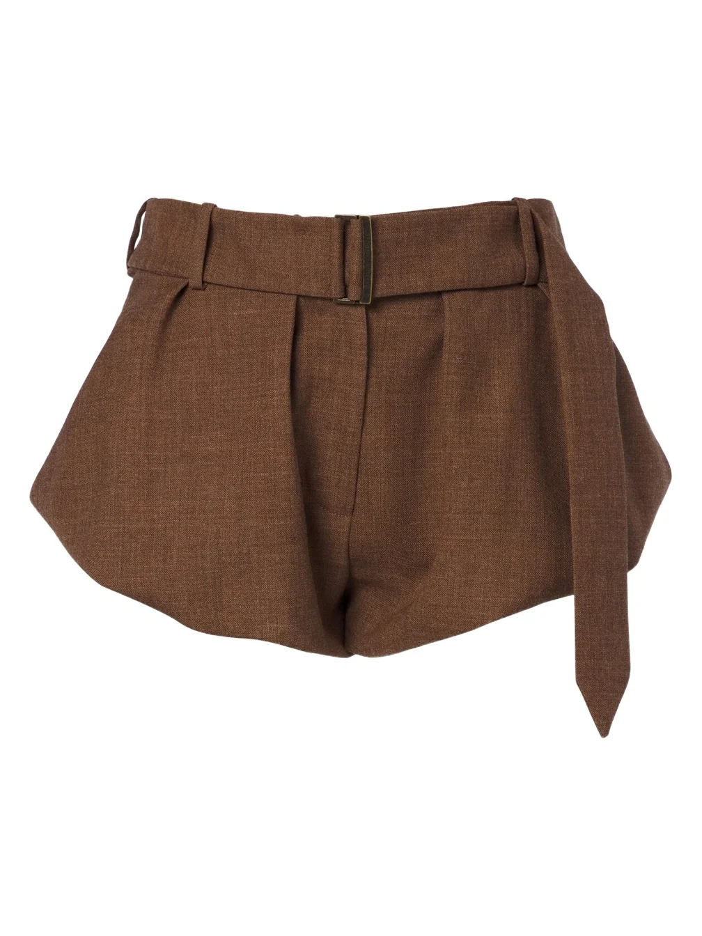 Magda Butrym Belted virgin wool shorts