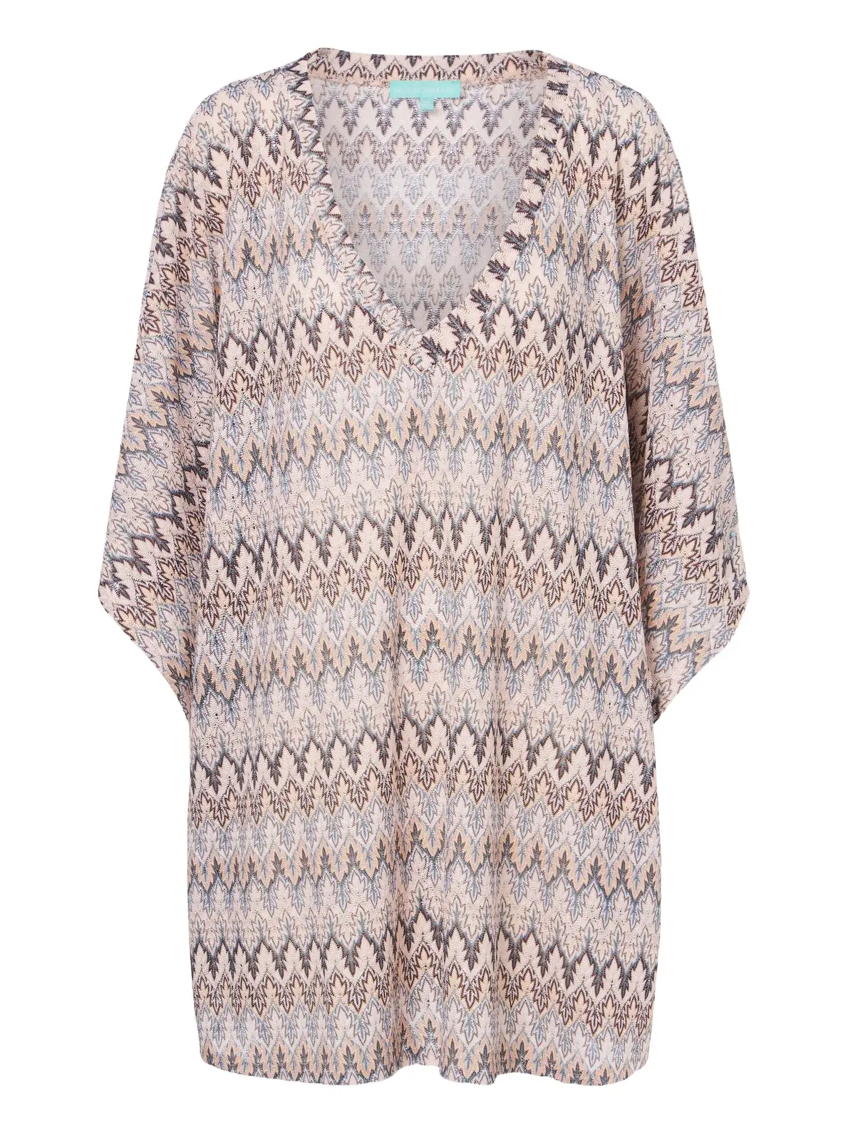 Melissa Odabash Josie chevron knitted kaftan