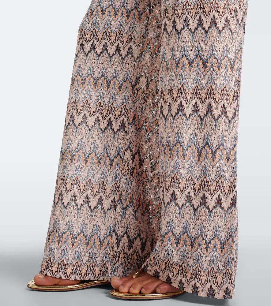 Melissa Odabash Olivia chevron knitted wide-leg pants | Thumbnail 2 Melissa Odabash Olivia chevron knitted wide-leg pants | Thumbnail 2