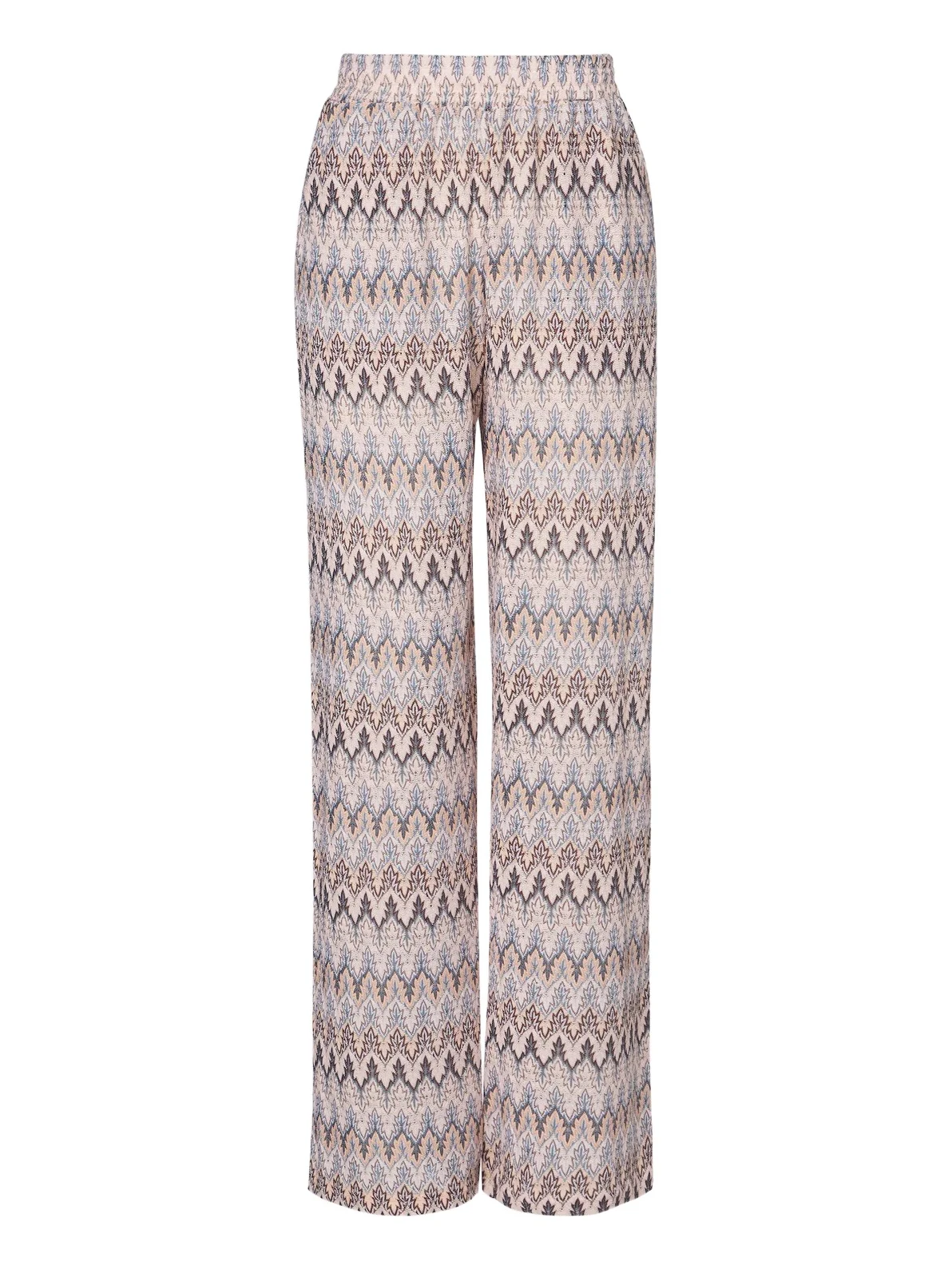 Melissa Odabash Olivia chevron knitted wide-leg pants