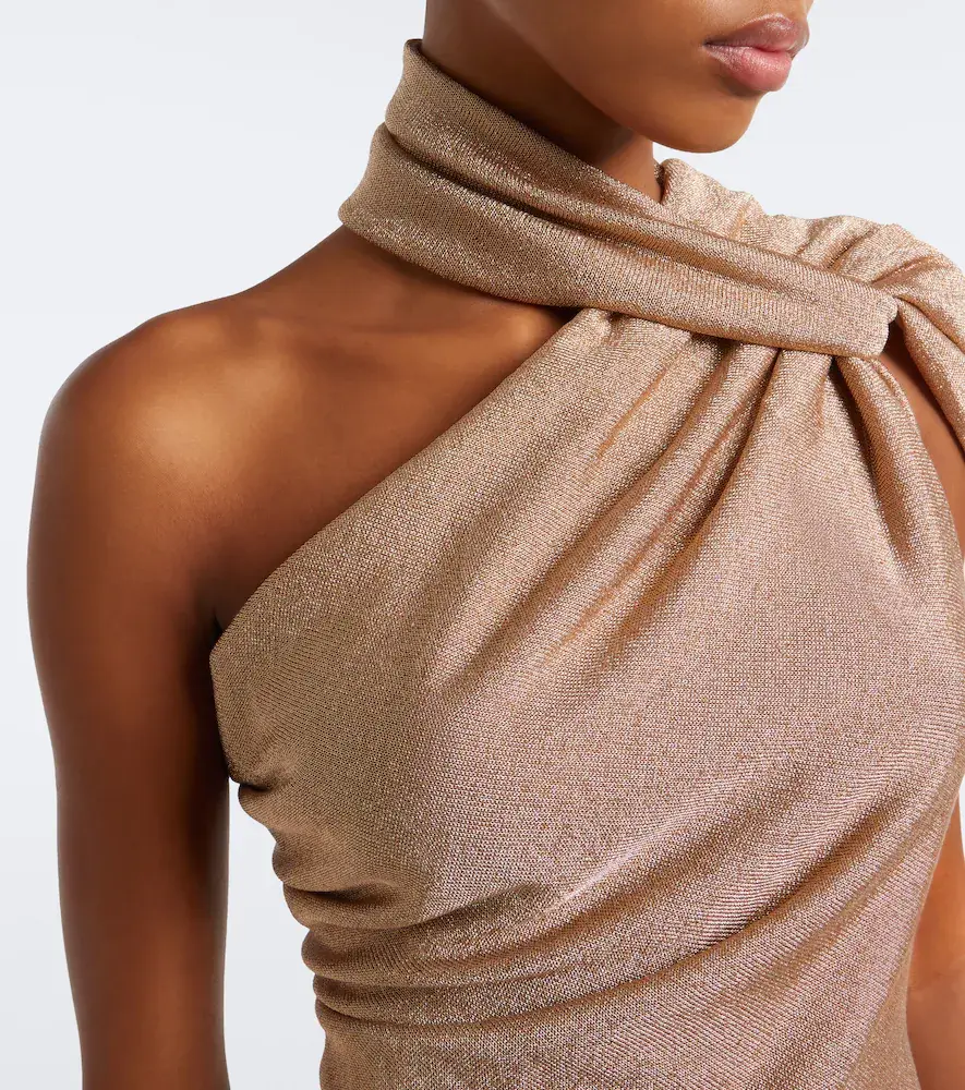 Christopher Esber Embellished one-shoulder jersey lamé gown | Thumbnail 2