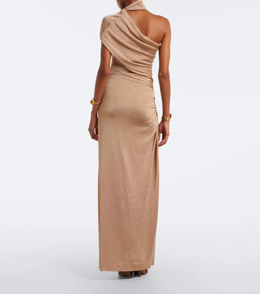 Christopher Esber Embellished one-shoulder jersey lamé gown | Thumbnail 3