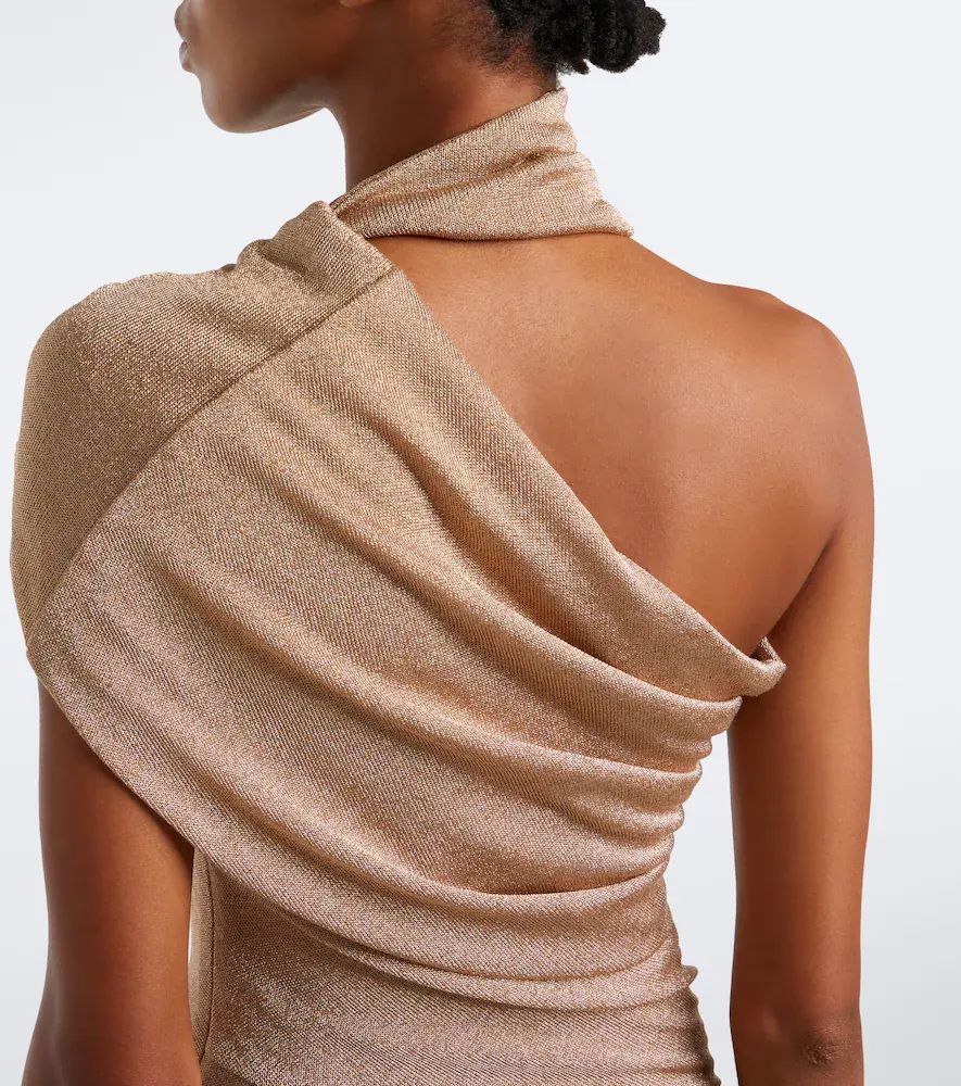 Christopher Esber Embellished one-shoulder jersey lamé gown | Thumbnail 6