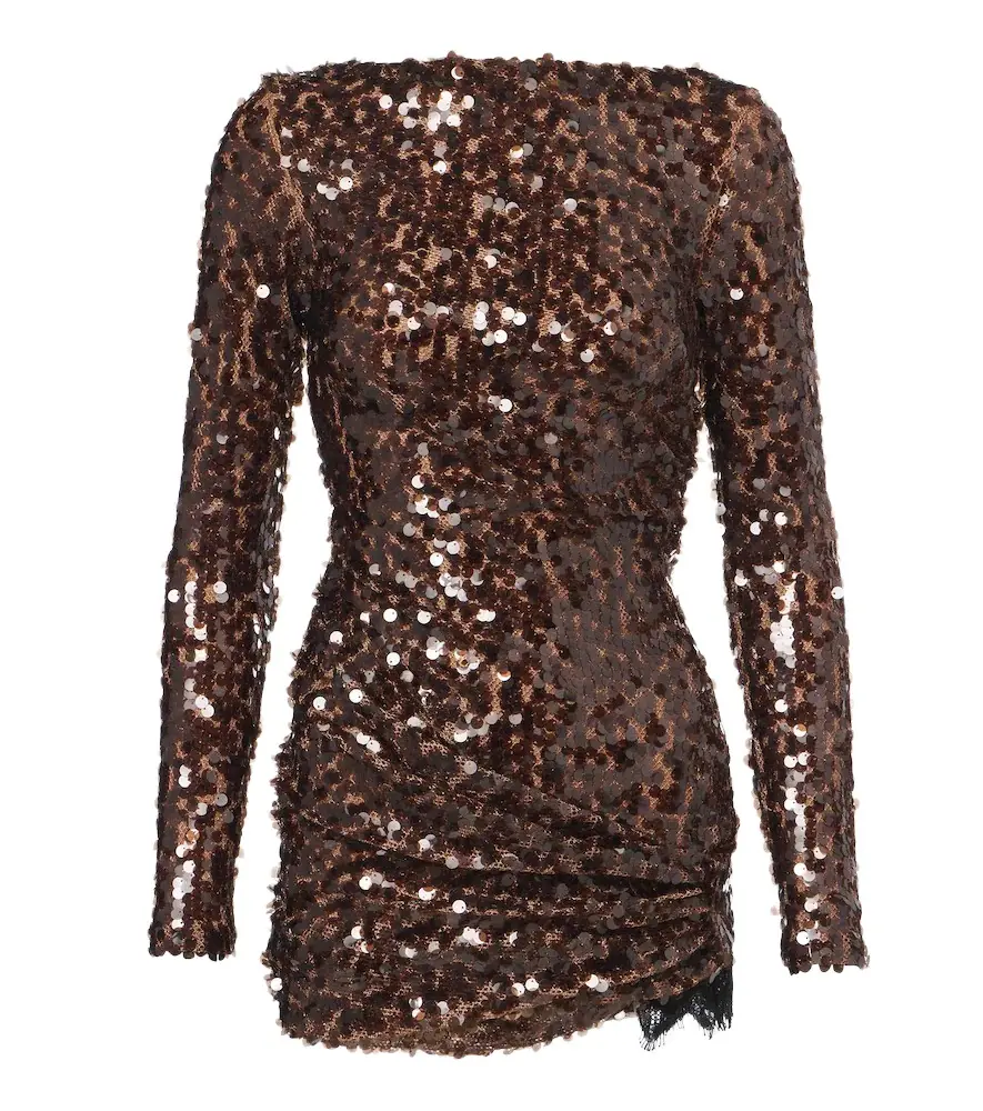 Opaline sequined open-back minidress Opaline sequined open-back minidress