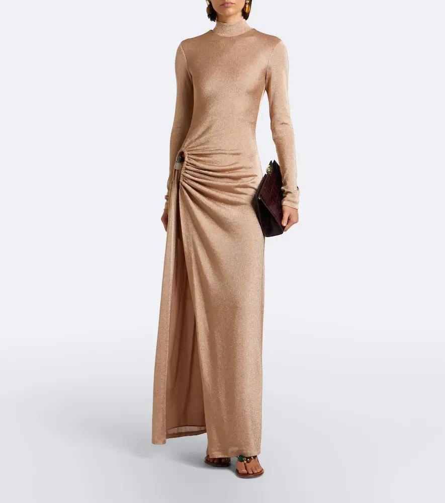 Christopher Esber Embellished draped jersey lamé gown | Thumbnail 2