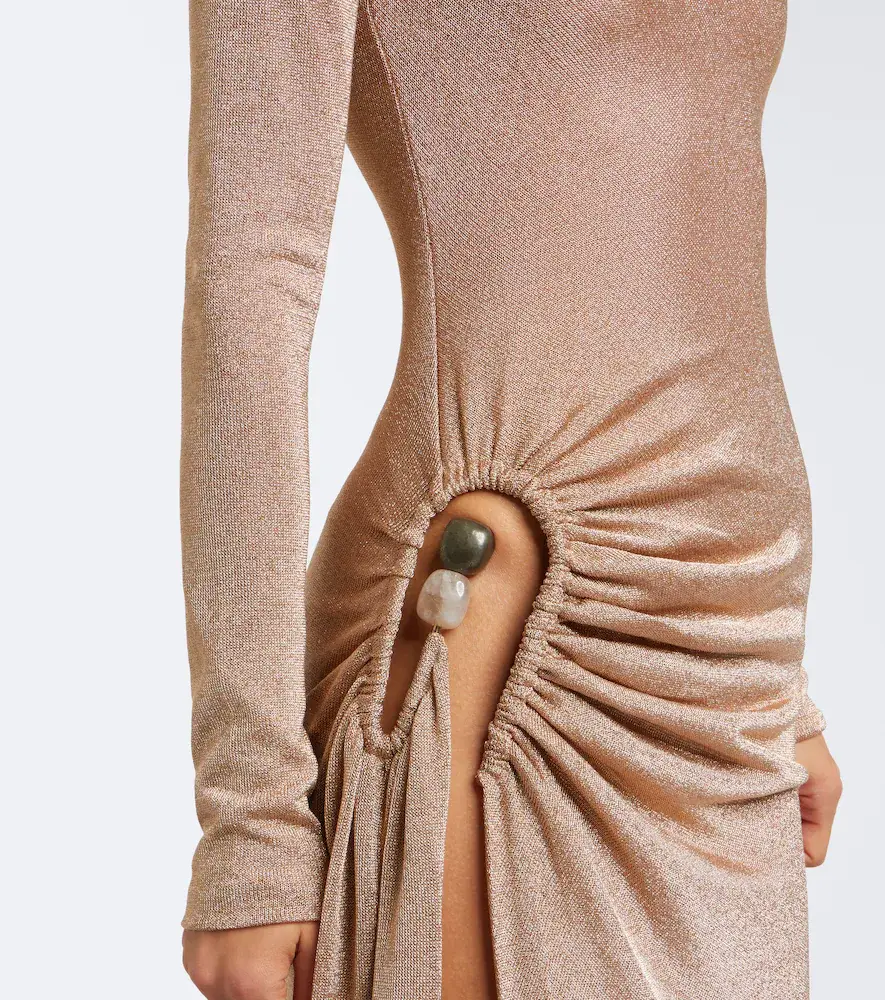 Christopher Esber Embellished draped jersey lamé gown | Thumbnail 6