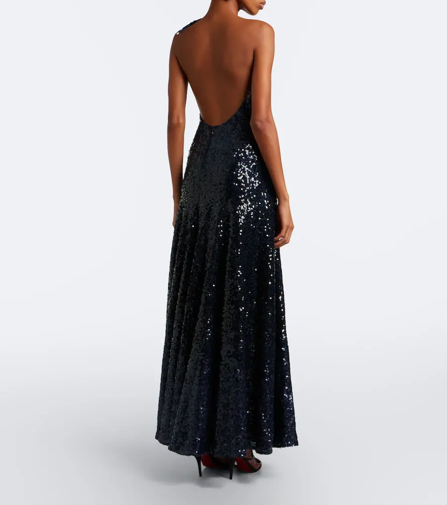 Christopher Esber Sequined one-shoulder open-back gown | Thumbnail 2 Christopher Esber Sequined one-shoulder open-back gown | Thumbnail 2