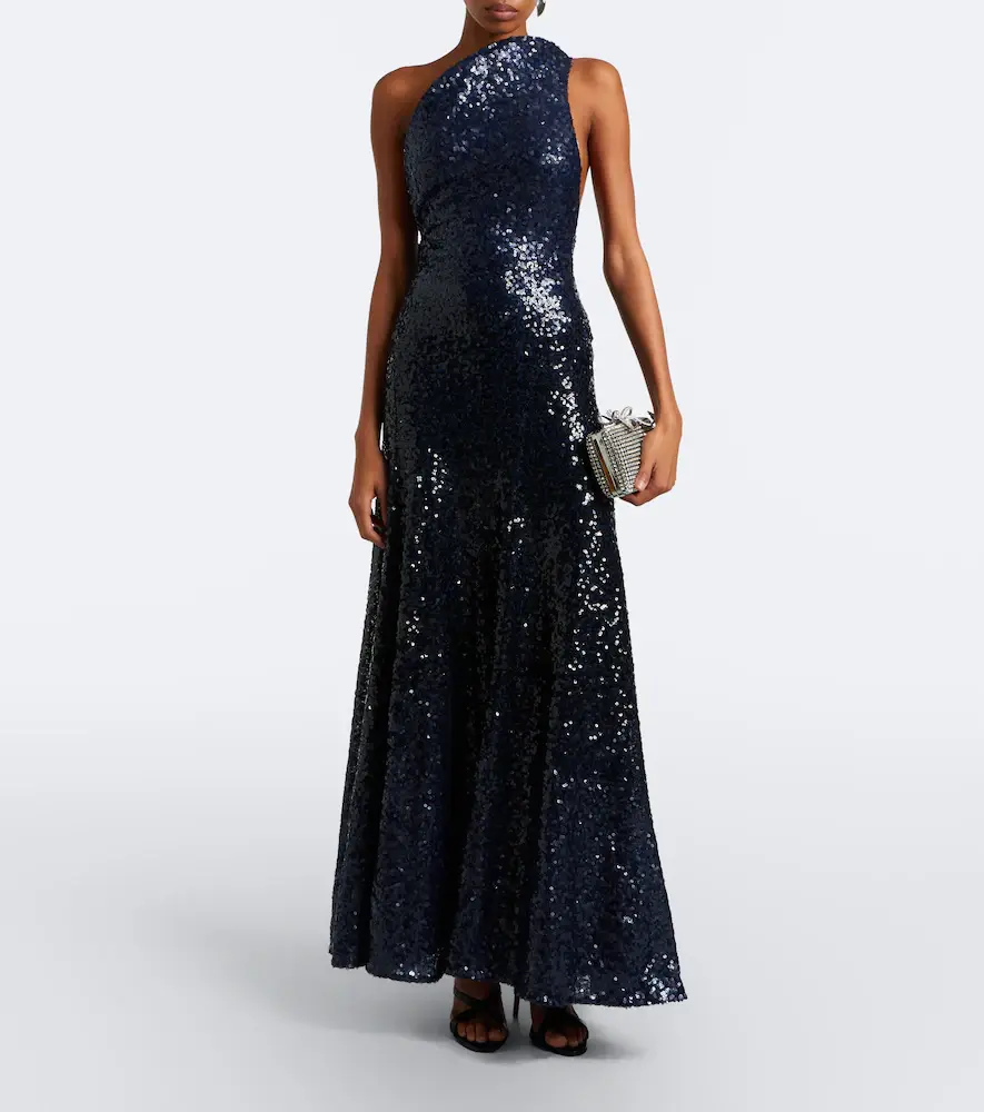 Christopher Esber Sequined one-shoulder open-back gown | Thumbnail 3 Christopher Esber Sequined one-shoulder open-back gown | Thumbnail 3