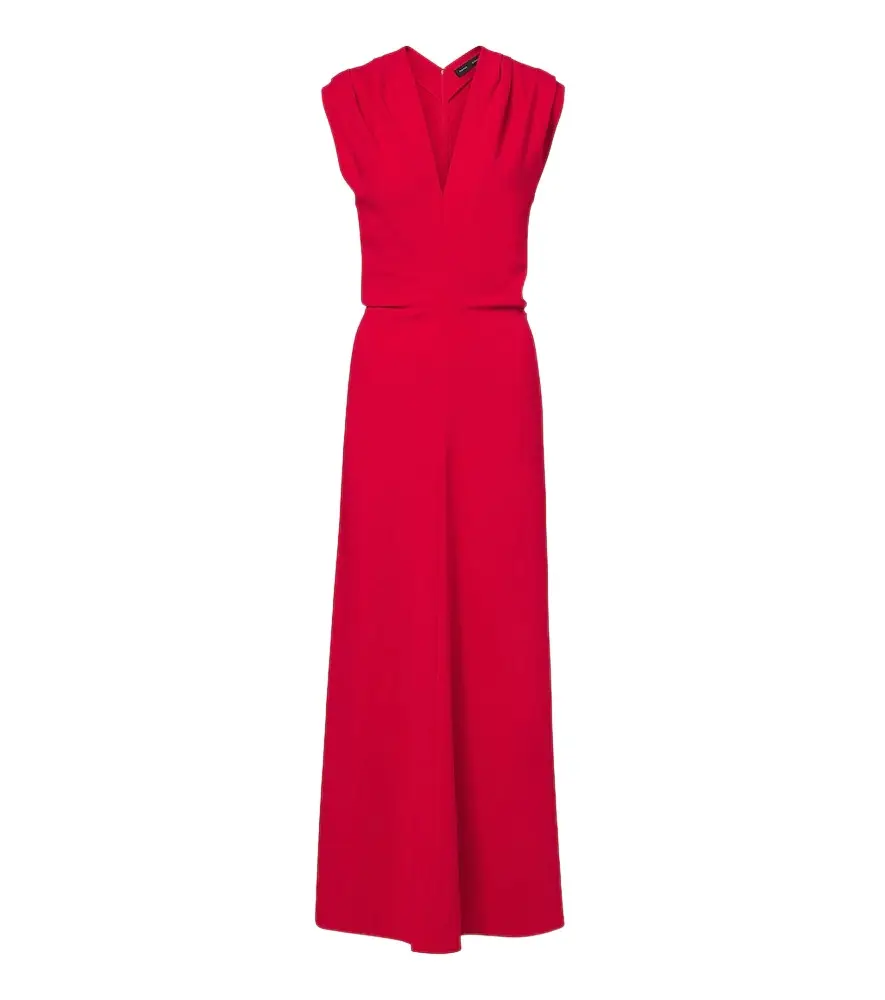 Geraldine draped crêpe maxi dress Geraldine draped crêpe maxi dress