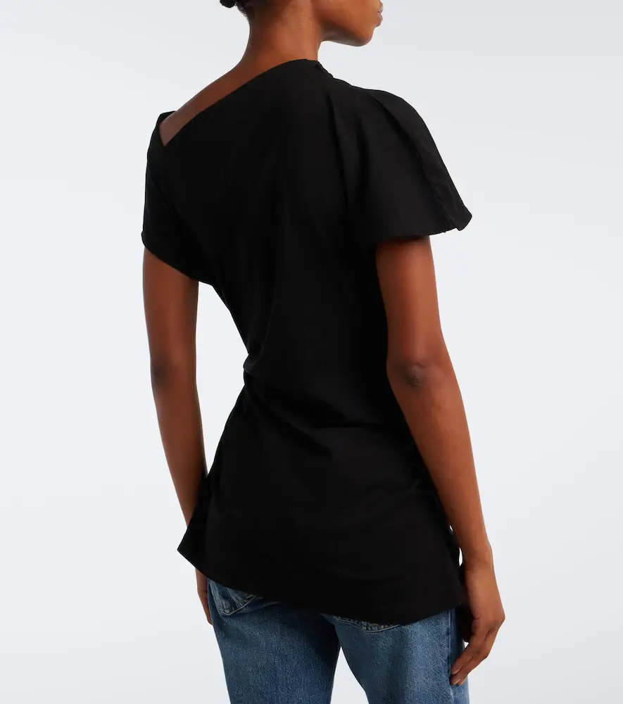 AGOLDE Beckly draped cotton jersey top | Thumbnail 2 AGOLDE Beckly draped cotton jersey top | Thumbnail 2