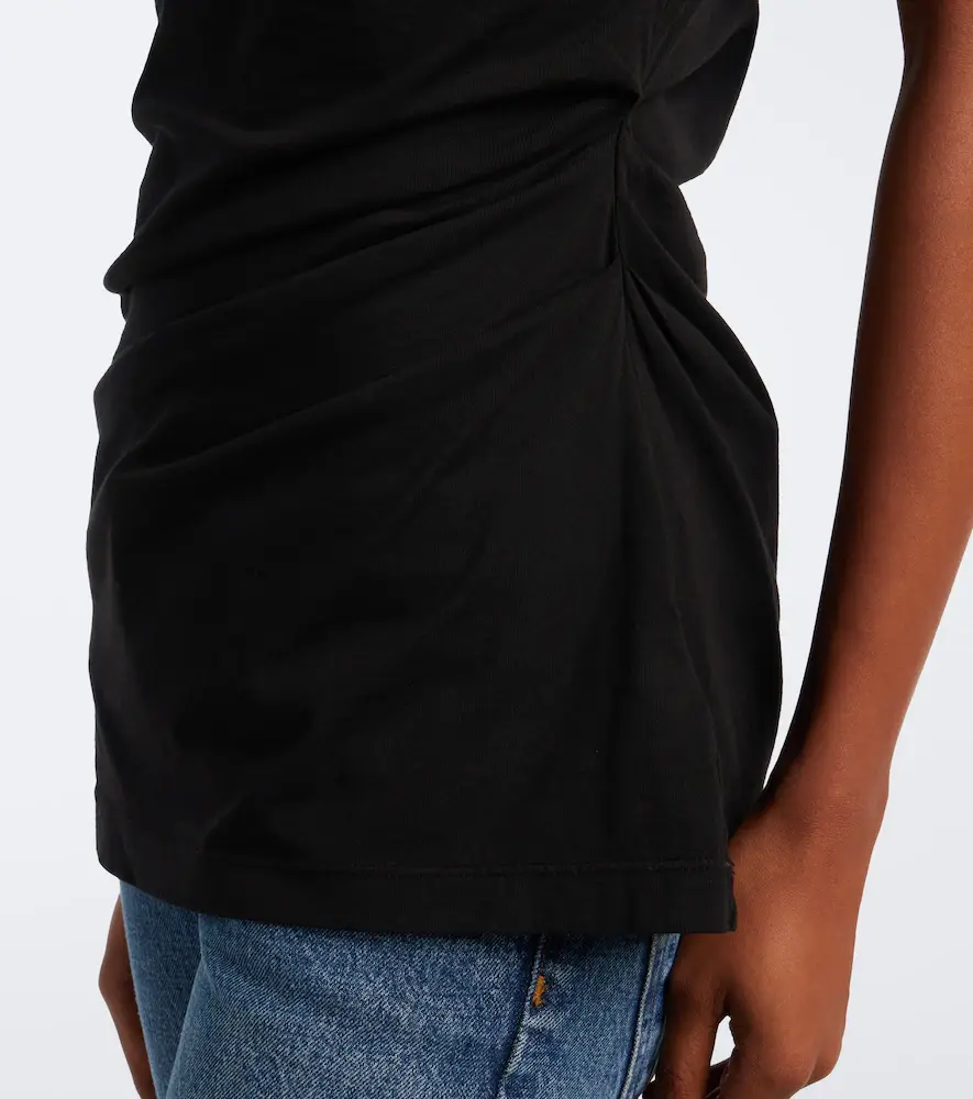 AGOLDE Beckly draped cotton jersey top | Thumbnail 4 AGOLDE Beckly draped cotton jersey top | Thumbnail 4