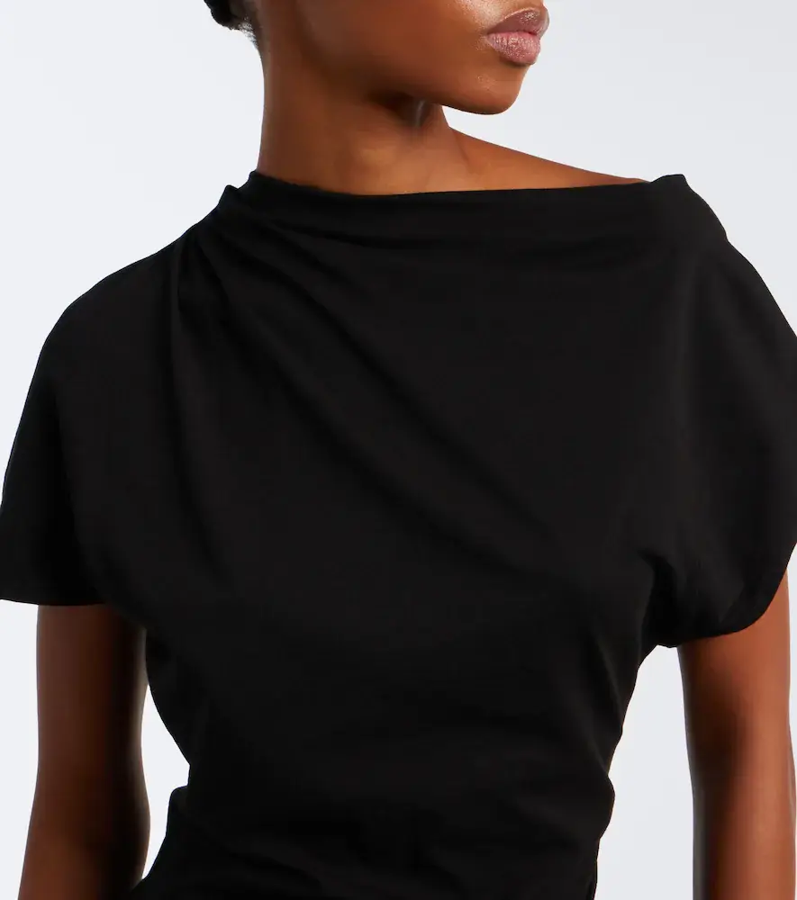 AGOLDE Beckly draped cotton jersey top | Thumbnail 5 AGOLDE Beckly draped cotton jersey top | Thumbnail 5