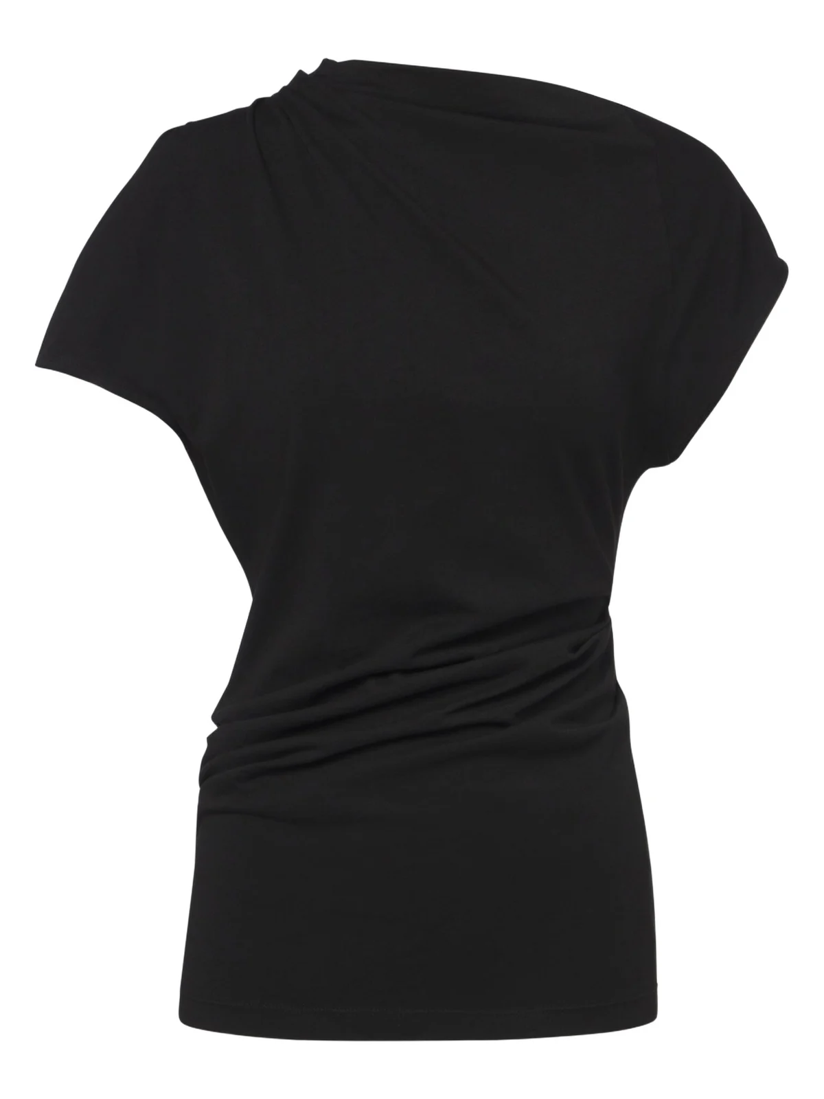 AGOLDE Beckly draped cotton jersey top