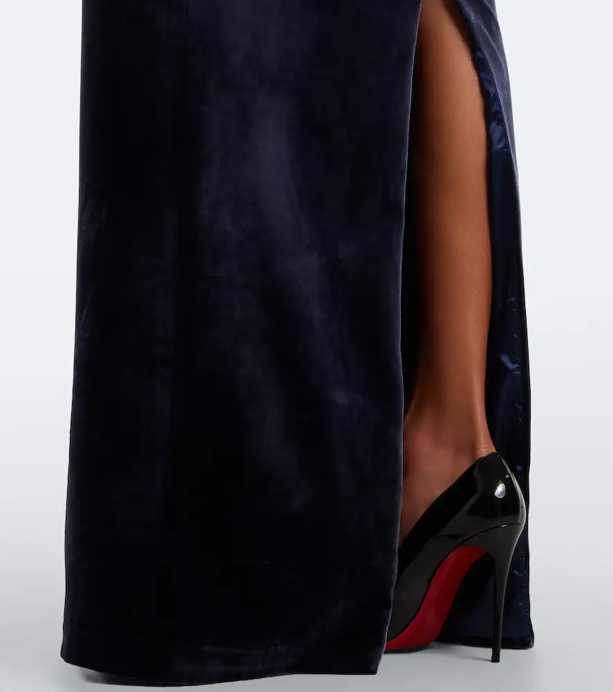 The New Arrivals Ilkyaz Ozel Sienna embellished strapless velvet gown | Thumbnail 6 The New Arrivals Ilkyaz Ozel Sienna embellished strapless velvet gown | Thumbnail 6