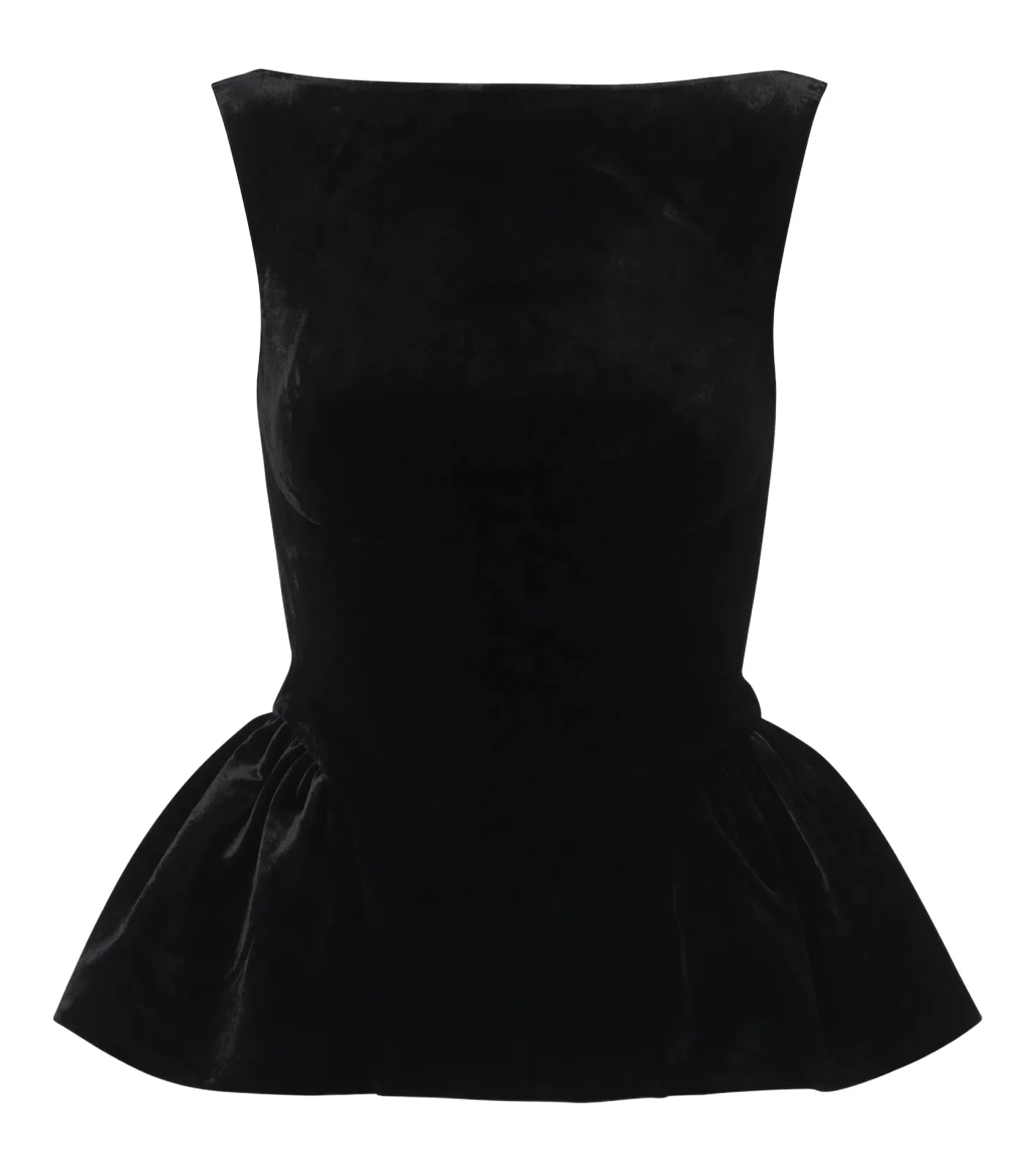 Roland Mouret Peplum velvet top