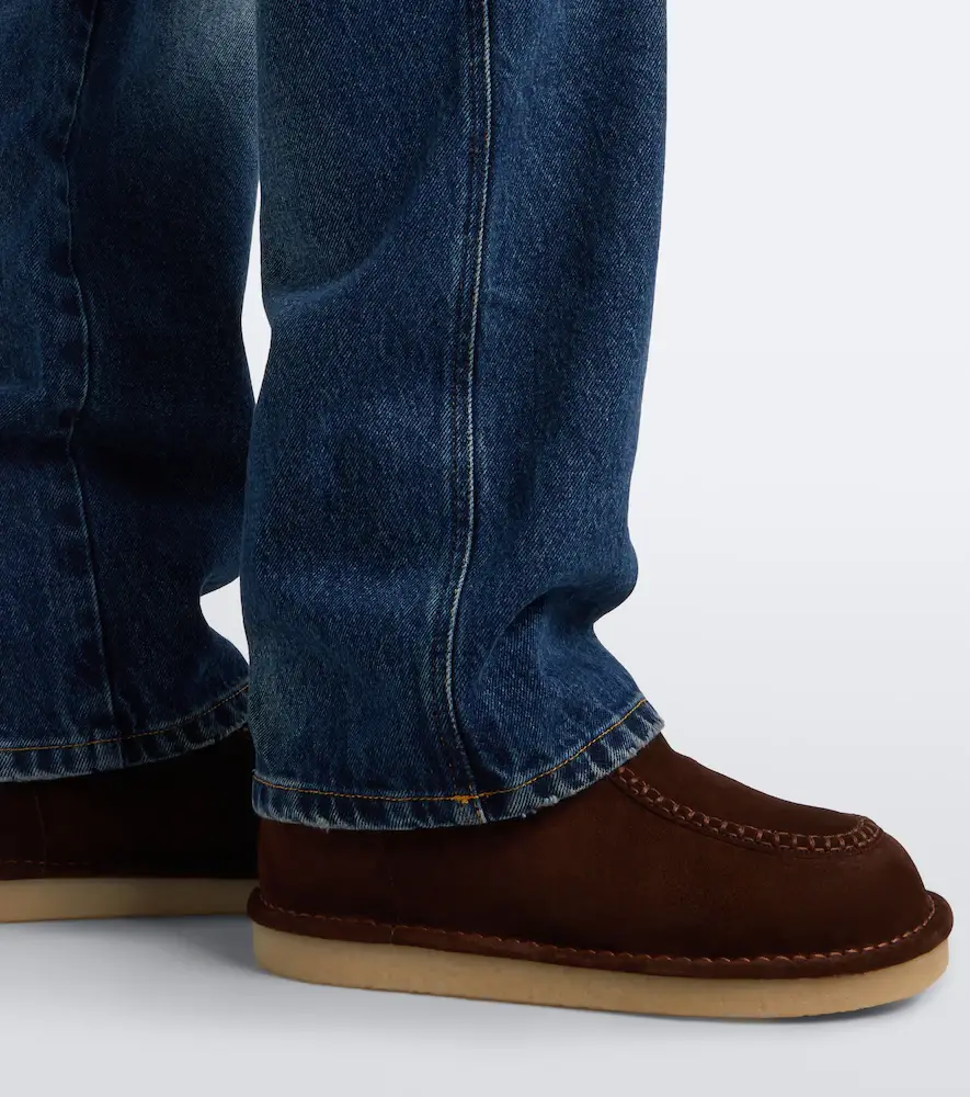 Miu Miu Shearling-lined suede lace-up boots | Thumbnail 6 Miu Miu Shearling-lined suede lace-up boots | Thumbnail 6