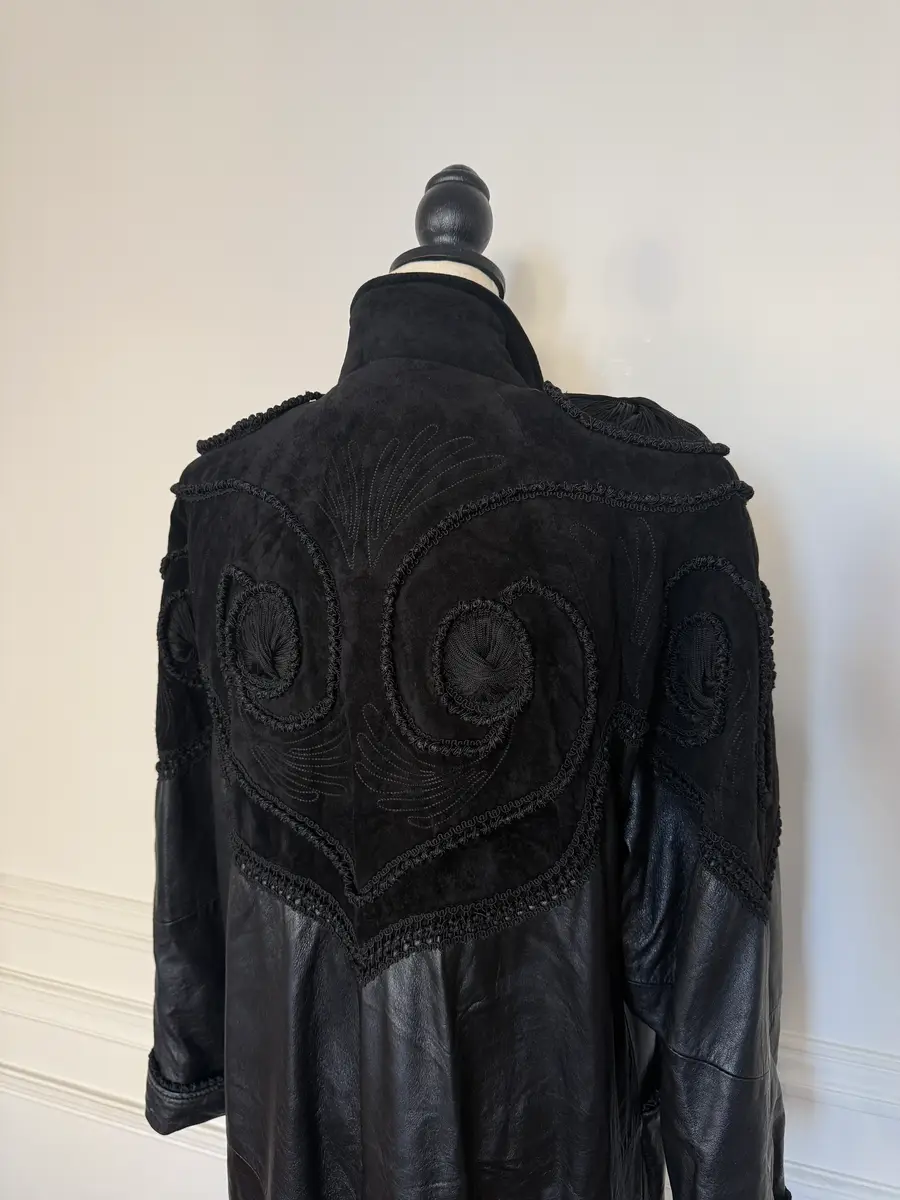 Jen Wonders Studio Leather Embroidered Long Coat | Thumbnail 13 Jen Wonders Studio Leather Embroidered Long Coat | Thumbnail 13