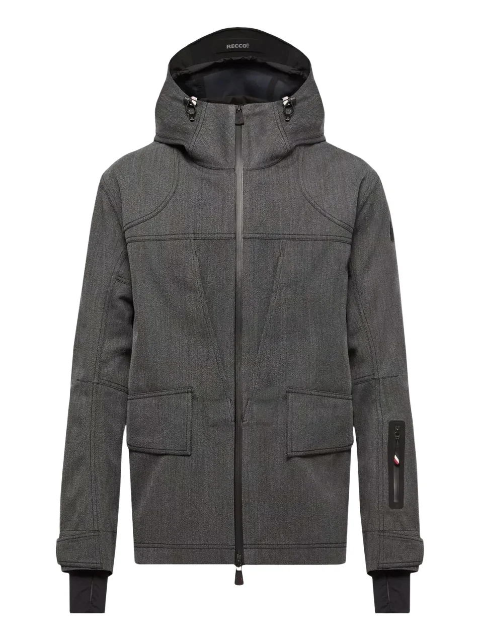 Moncler Grenoble Ardiden Hooded Wool Ski Jacket