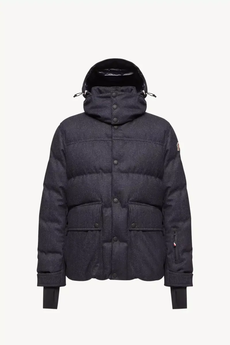 Moncler Grenoble Servance Wool Denim Hooded Down Ski Jacket | Thumbnail 2 Moncler Grenoble Servance Wool Denim Hooded Down Ski Jacket | Thumbnail 2