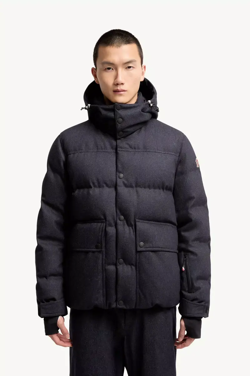 Moncler Grenoble Servance Wool Denim Hooded Down Ski Jacket | Thumbnail 5 Moncler Grenoble Servance Wool Denim Hooded Down Ski Jacket | Thumbnail 5