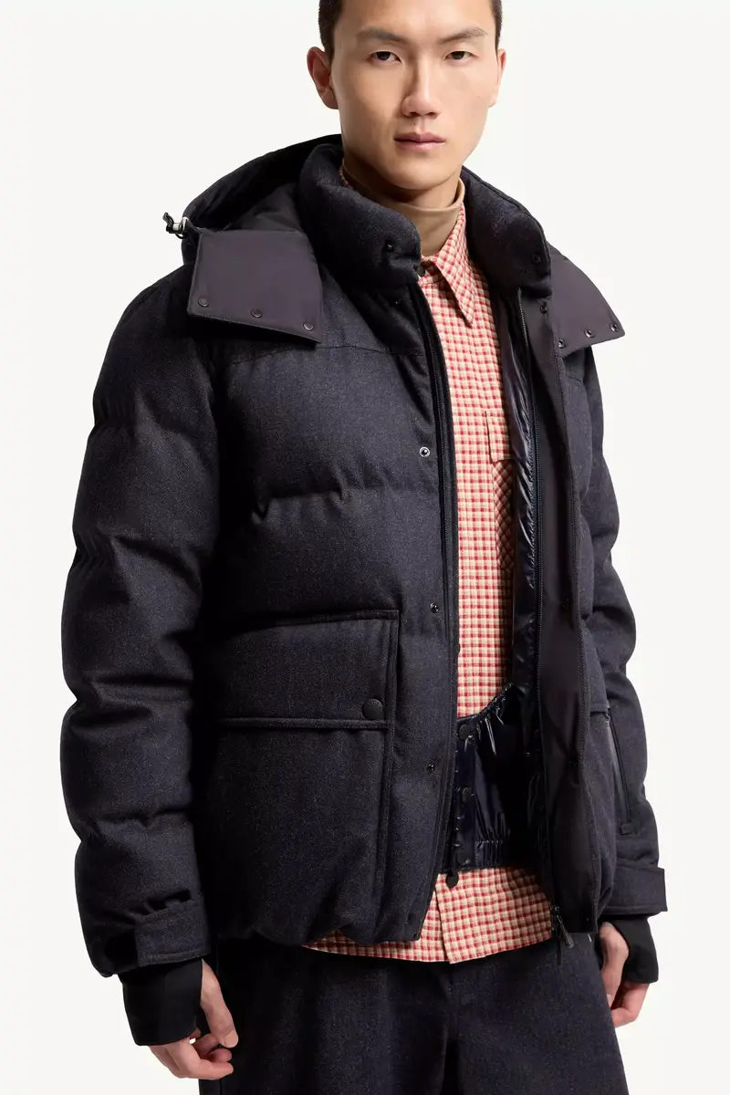 Moncler Grenoble Servance Wool Denim Hooded Down Ski Jacket | Thumbnail 7 Moncler Grenoble Servance Wool Denim Hooded Down Ski Jacket | Thumbnail 7