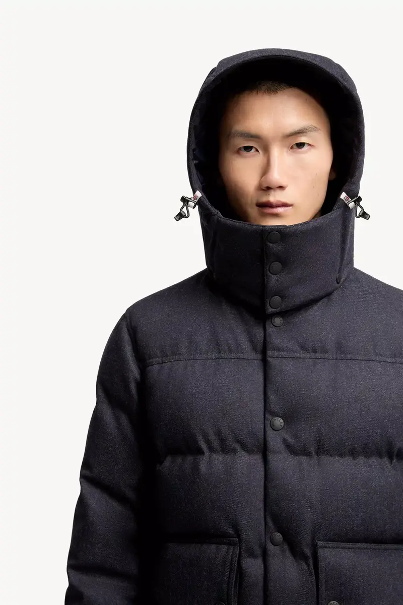 Moncler Grenoble Servance Wool Denim Hooded Down Ski Jacket | Thumbnail 8 Moncler Grenoble Servance Wool Denim Hooded Down Ski Jacket | Thumbnail 8