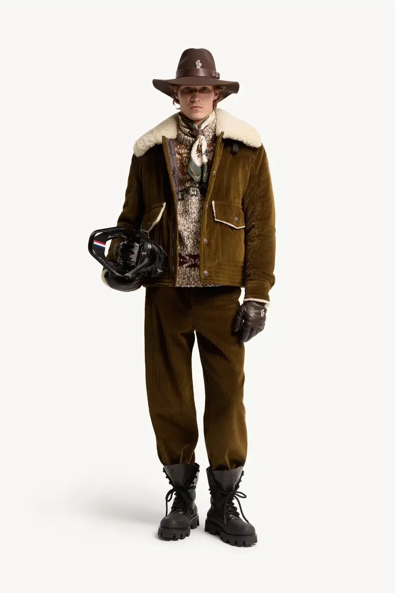 Moncler Grenoble Givrand Shearling-trimmed Corduroy Short Down Jacket | Thumbnail 3 Moncler Grenoble Givrand Shearling-trimmed Corduroy Short Down Jacket | Thumbnail 3