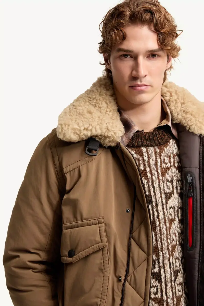 Moncler Grenoble Alpental Shearling-trimmed Canvas Down Bomber Jacket | Thumbnail 7 Moncler Grenoble Alpental Shearling-trimmed Canvas Down Bomber Jacket | Thumbnail 7