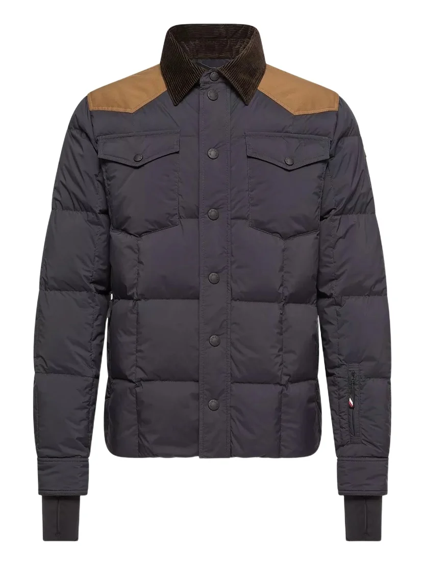 Moncler Grenoble Geltech Corduroy-trimmed Down Ski Jacket