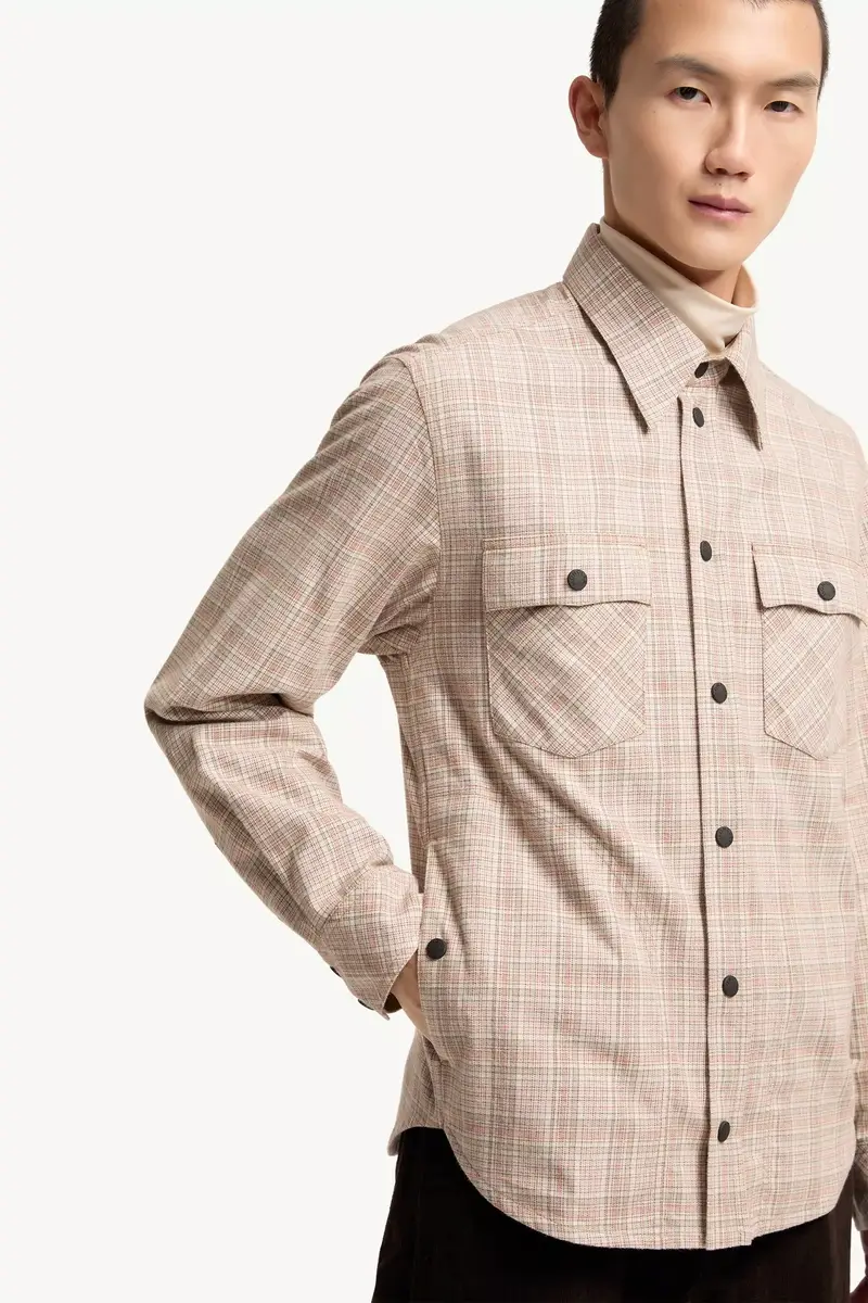 Moncler Grenoble Long Sleeve Check Cotton Shirt | Thumbnail 7 Moncler Grenoble Long Sleeve Check Cotton Shirt | Thumbnail 7