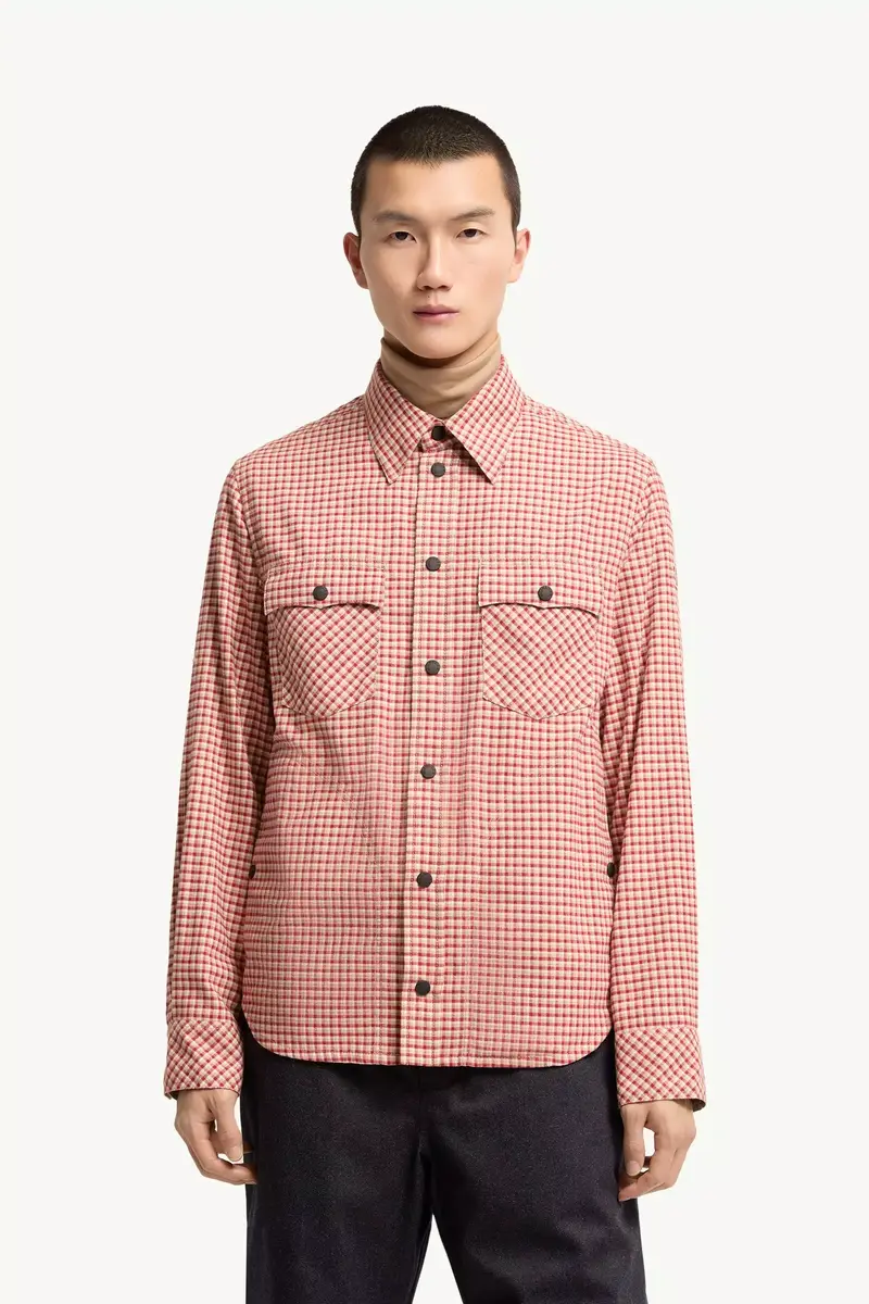 Moncler Grenoble Long Sleeve Check Cotton Shirt | Thumbnail 5 Moncler Grenoble Long Sleeve Check Cotton Shirt | Thumbnail 5