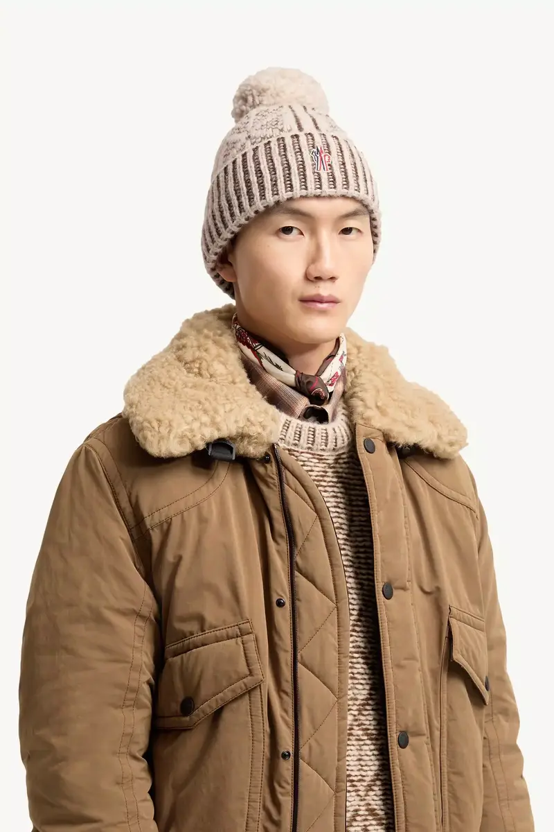 Moncler Grenoble Alpaca & Wool Blend Beanie With Pom Pom | Thumbnail 3 Moncler Grenoble Alpaca & Wool Blend Beanie With Pom Pom | Thumbnail 3