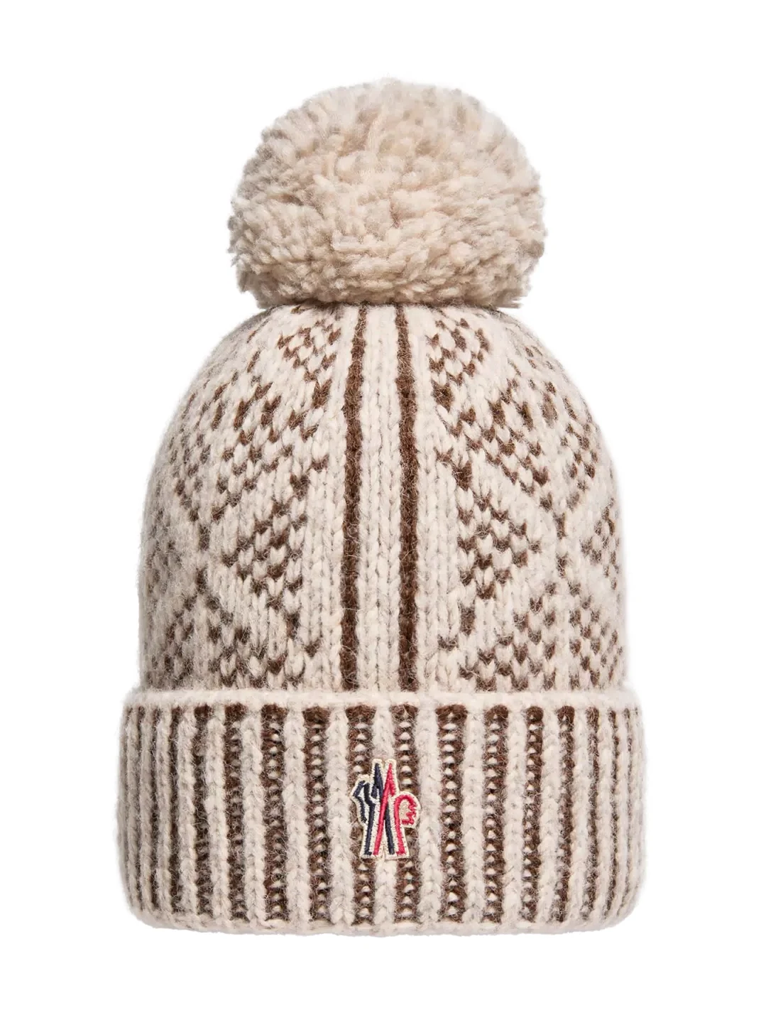 Moncler Grenoble Alpaca & Wool Blend Beanie With Pom Pom